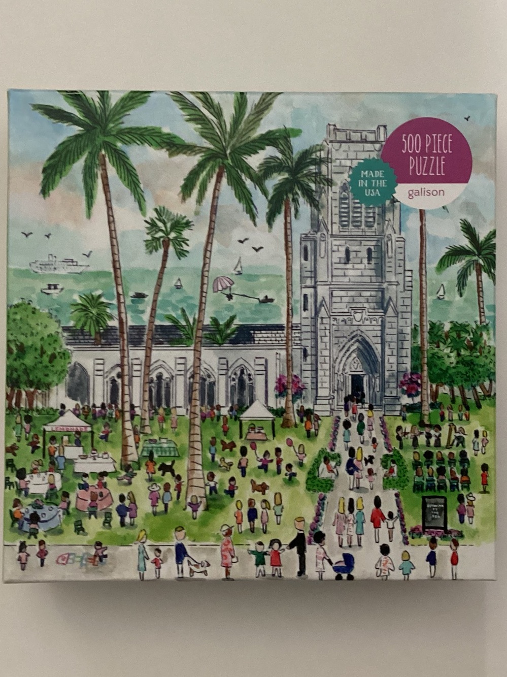 Galison Sunday In Palm Beach Bethesda By The Sea 500 piece puzzle